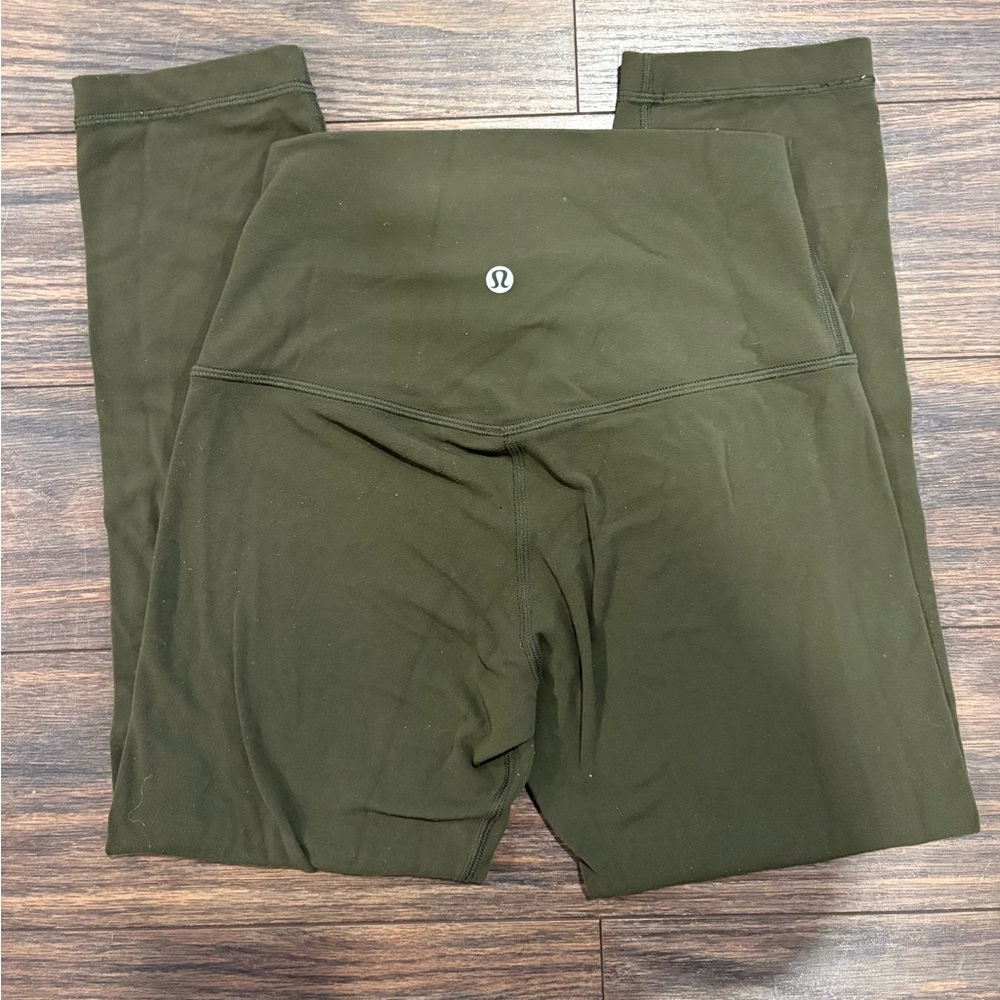 Lululemon Align High-Rise Crop Women's Olive / Army Green High-Waisted Leggings
